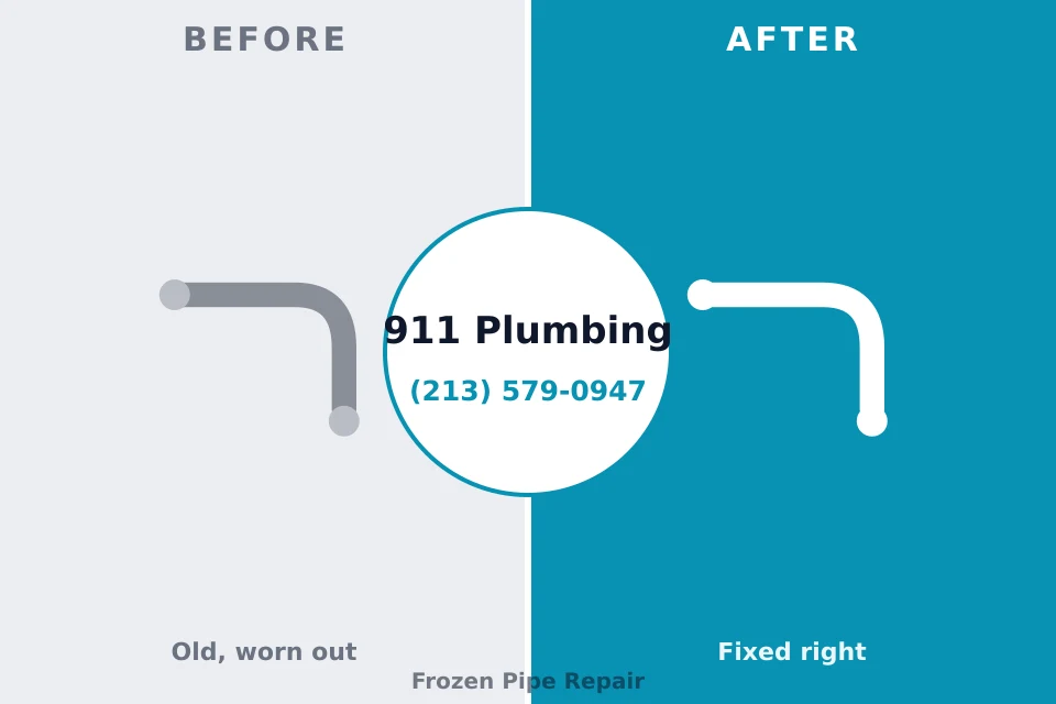 Before and after: plumbing repair Clinton, MT